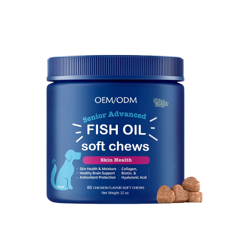 Omega 3 Chews Manufacturer - OEM Fish Oil Skin Coat Pet Nutrition