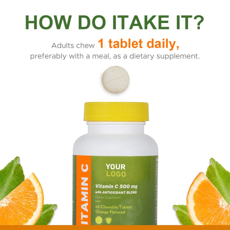 Vitamin C Tablets Factory - OEM 1000mg Immune Support Teenagers