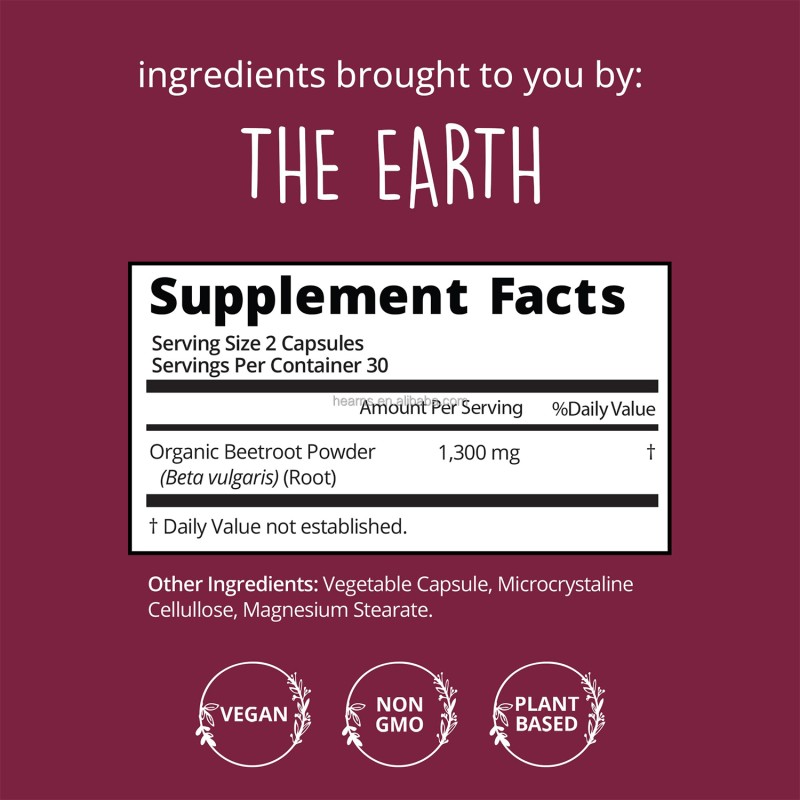 Beetroot Capsules Manufacturer - OEM Red Beet Energy Blood Health