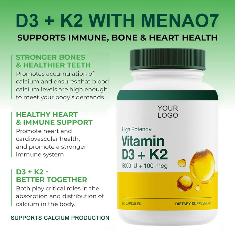 Vitamin D3 K2 Softgels Supplier - OEM High Potency Joint Support