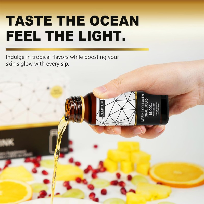 Marine Collagen Liquid Factory - OEM Beauty Supplement Skin Whitening