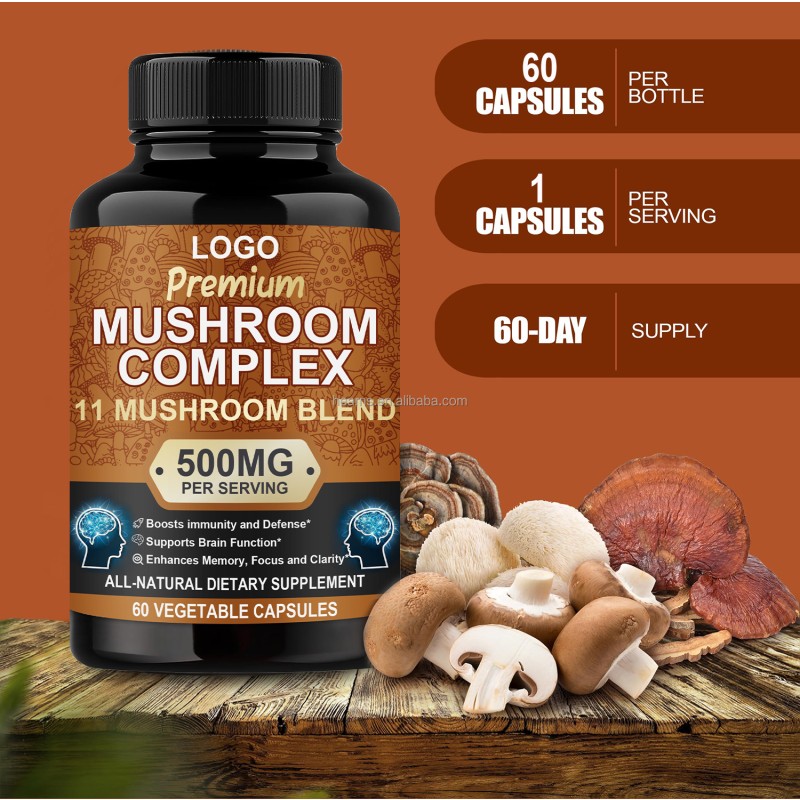 Lion's Mane Capsules Factory - OEM Nootropics Memory Brain Boost