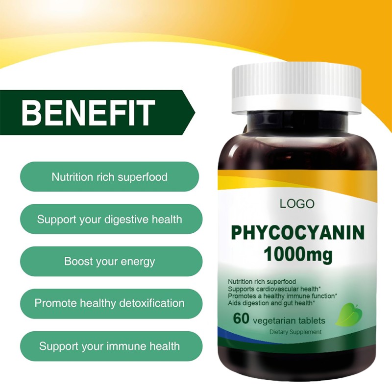 Blue Spirulina Tablets Supplier - OEM Phycocyanin Powder Beauty