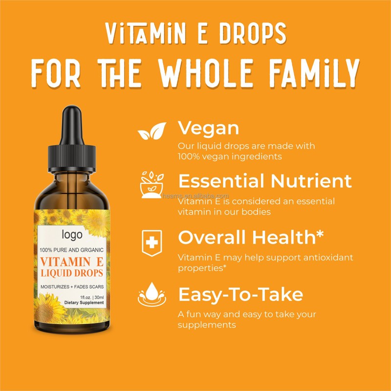 Vitamin E Drops Factory - OEM Skin Whitening Energy Complex