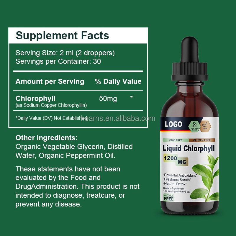 Chlorophyll Drops Supplier - OEM Organic Vegan Weight Loss Detox