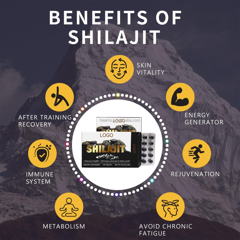 Shilajit Tablets Supplier - OEM Pure Mineral Immune Vitamins
