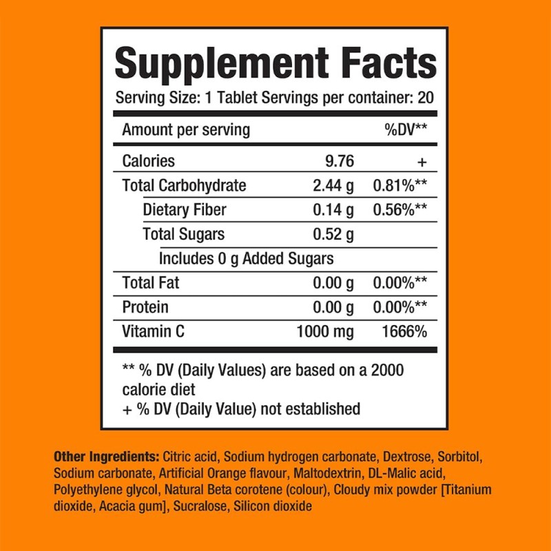 Vitamin C Tablets Manufacturer - OEM 1000mg Effervescent Multivitamin