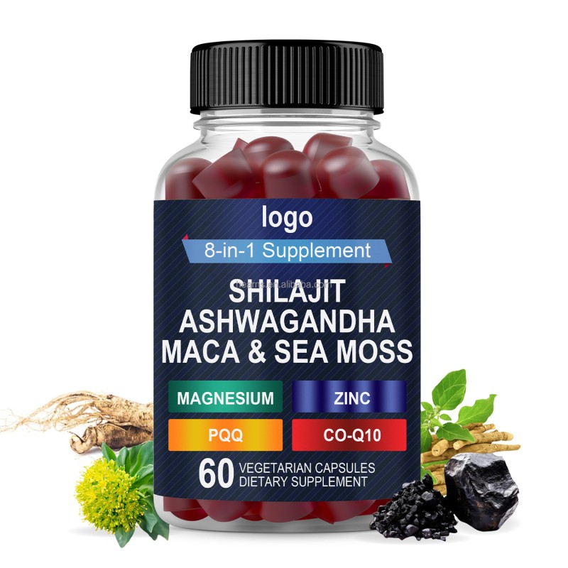 Shilajit Gummies Manufacturer - OEM 8 in 1 Sea Moss Vitamins