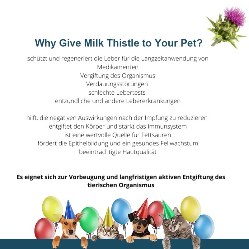 Milk Thistle Drops Supplier - OEM Liver Detox Immune Pet Liquid