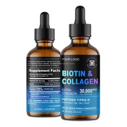 Biotin Collagen Drops Supplier - OEM Strong Hair Growth Beauty