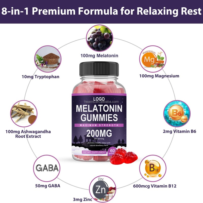 Sleep Gummies Manufacturer - OEM GABA Melatonin Halal Adult