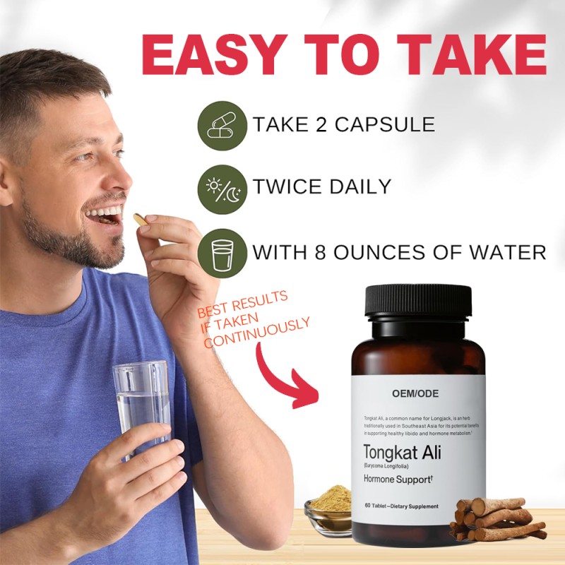 Tongkat Ali Tablets Factory - OEM Natural Energy Booster Men