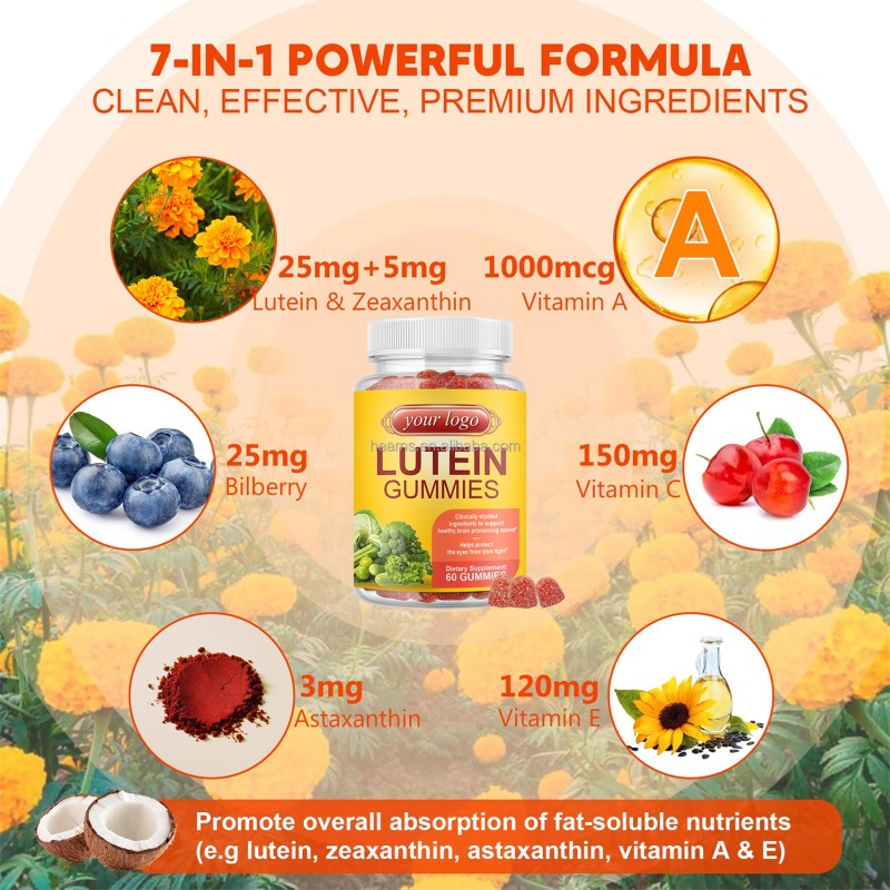 Eye Supplement Gummies Manufacturer - OEM Vitamin C Elderberry Zinc