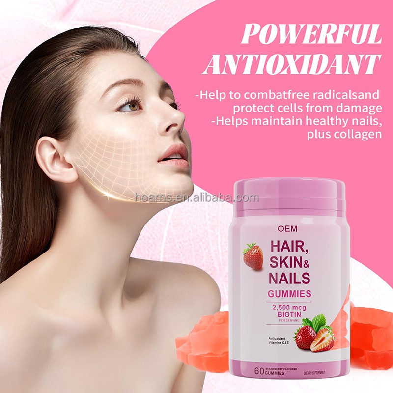 Biotin Gummies Supplier - OEM Vegan Hair Growth Collagen