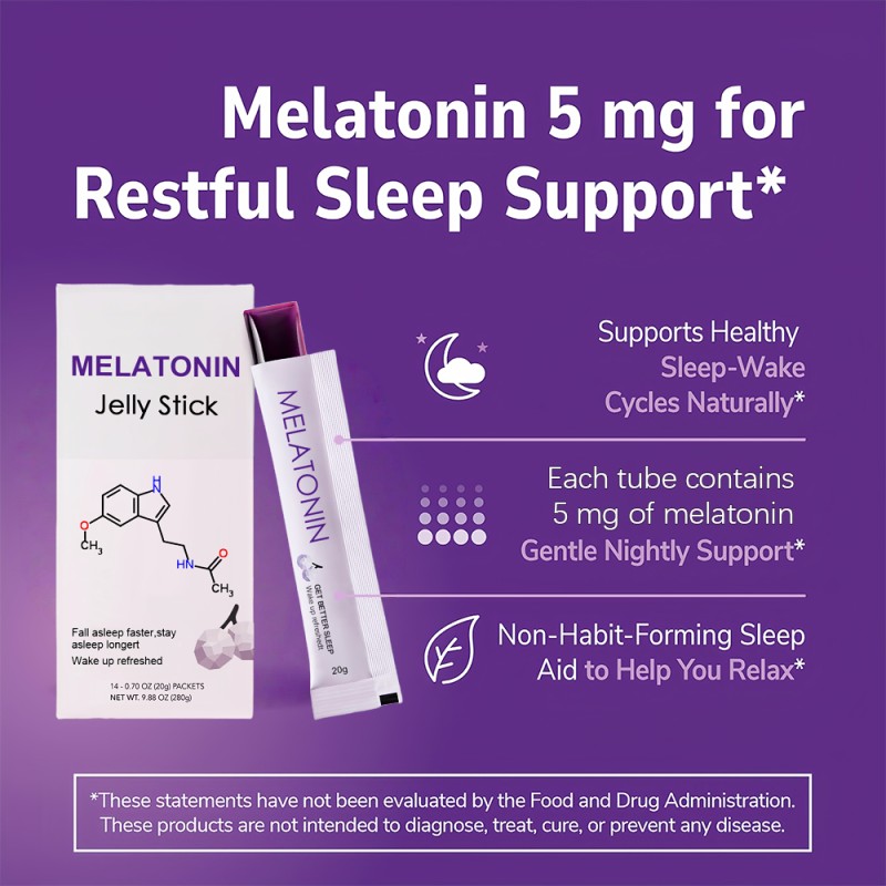 Sleep Jelly Stick Supplier - OEM GABA Melatonin Stress Relief