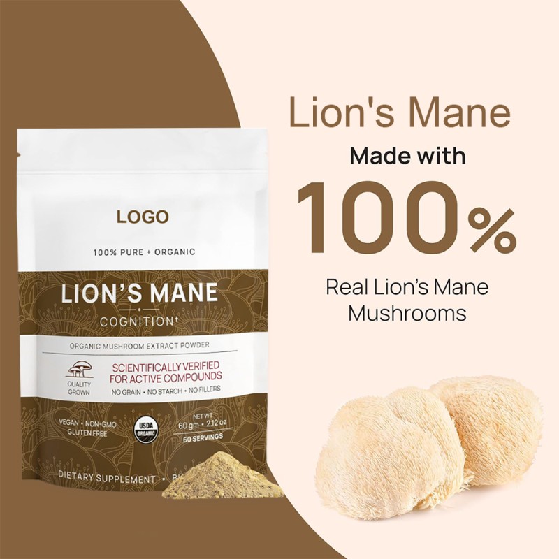 Lion's Mane Powder Manufacturer - OEM Mushroom Extract Brain Power