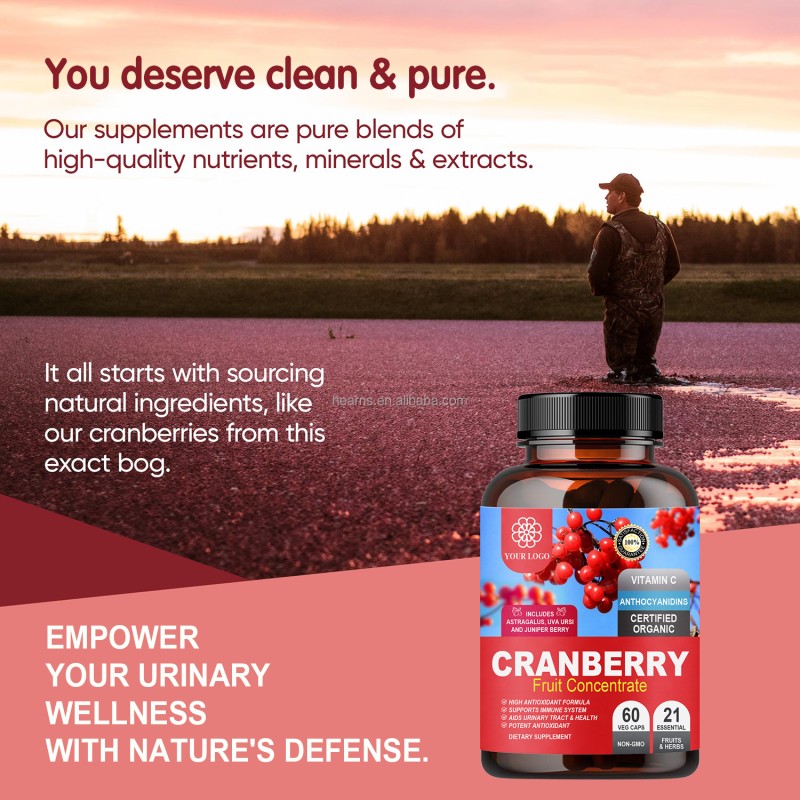 Kidney Cleanse Capsules Supplier - OEM Cranberry Urinary Tract Detox