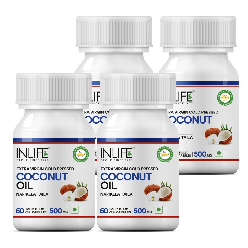 Coconut Oil Capsules - Extra Virgin Cold Pressed Supplement
