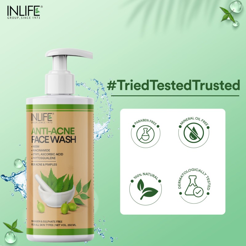 Anti Acne Face Wash - Neem Custom Formula for All Skin Types