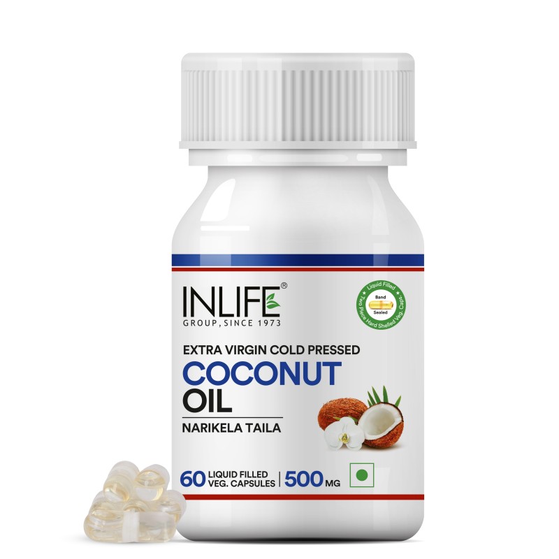 Coconut Oil Capsules - Extra Virgin Cold Pressed Supplement