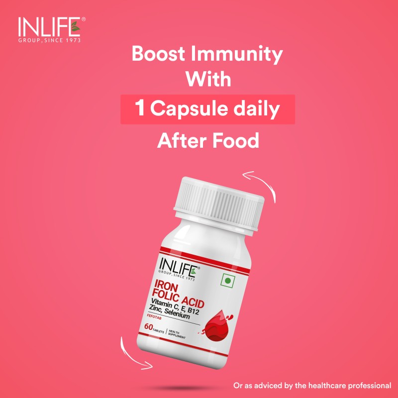 Iron Folic Acid Supplement - Chelated with Vitamins Tablets