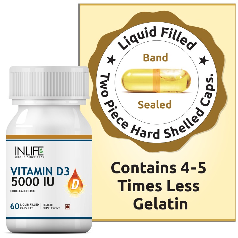 Vitamin D3 Supplement - 5000 IU Liquid Filled Capsules Supplier
