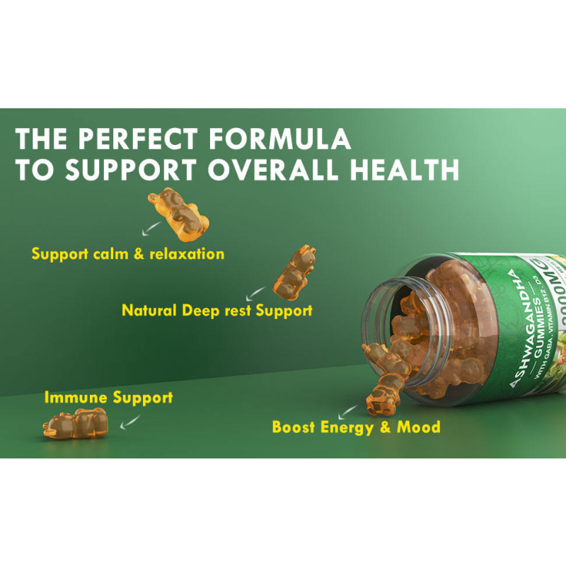 Ashwagandha Gummies - Root Extract with Vitamins