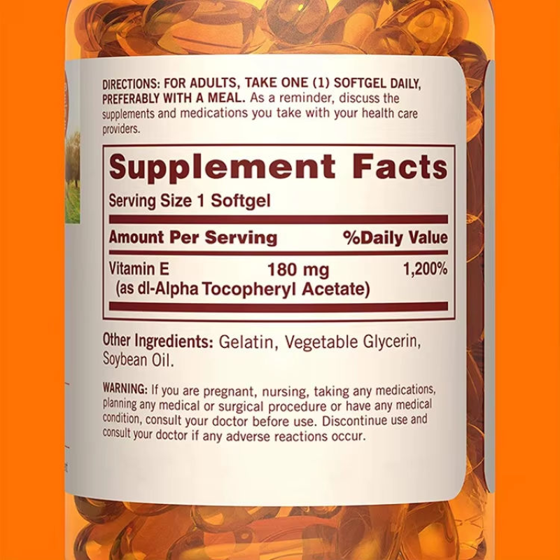 Vitamin E Softgels - Immune Health Antioxidant Support