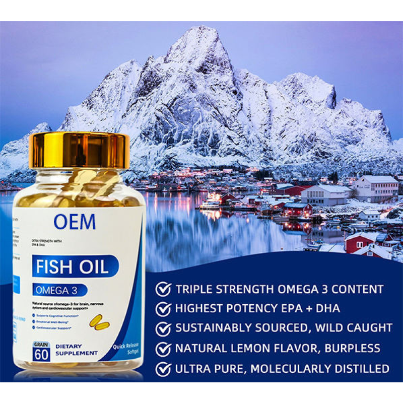 Fish Oil Omega 3 Softgels - High Potency EPA DHA Supplier