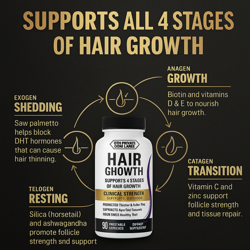 Biotin Capsules - Hair Nail Skin Growth Supplement