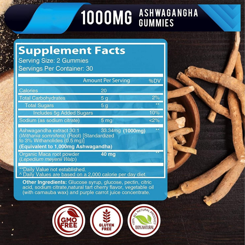 Ashwagandha Gummies - Ksm-66 Memory Sleep Support