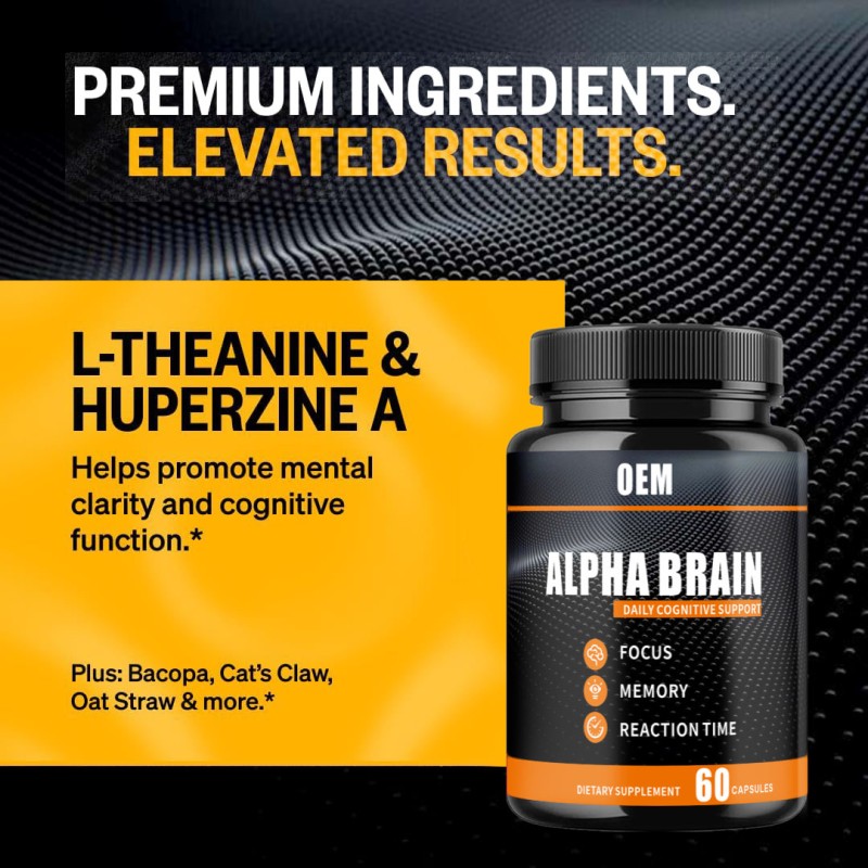 Nootropic Softgel Capsules - Focus Memory Enhancement