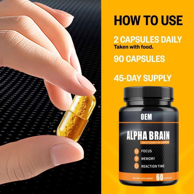 Nootropic Softgel Capsules - Focus Memory Enhancement