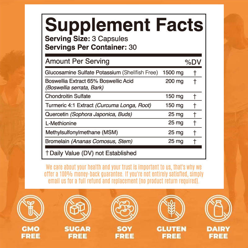 Glucosamine Chondroitin Capsules - Turmeric Joint Health