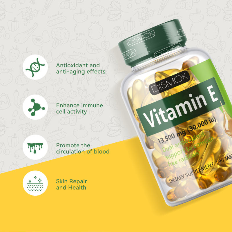 Vitamin E Softgel Capsules - Lady Skin Care Supplement Factory