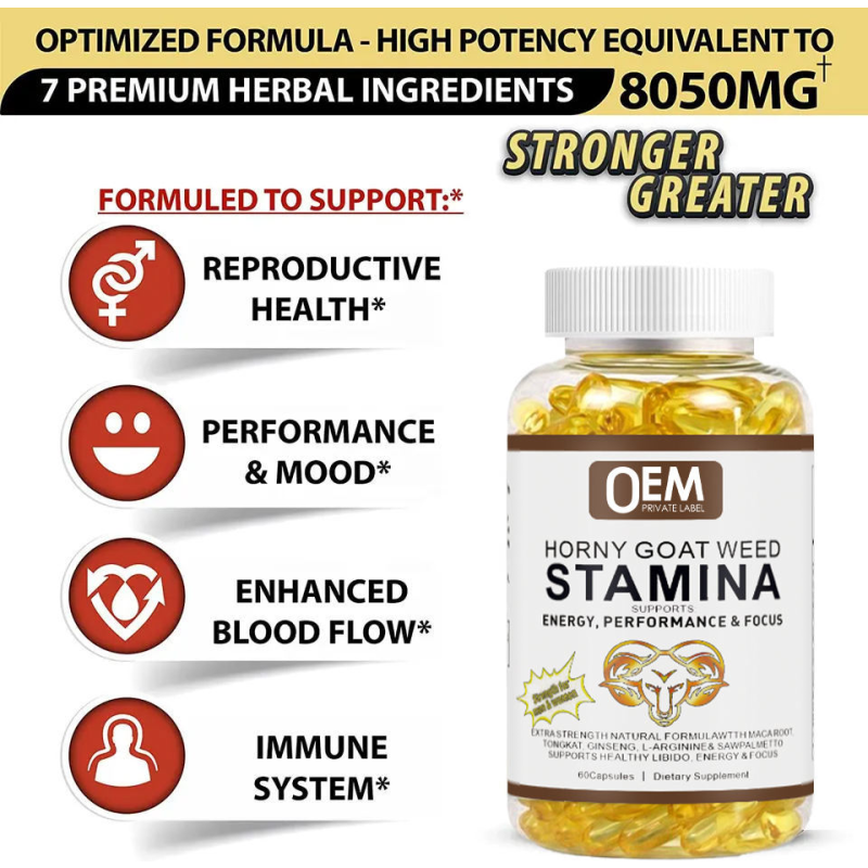 Horny Goat Weed Softgels - Stamina Booster Supplement