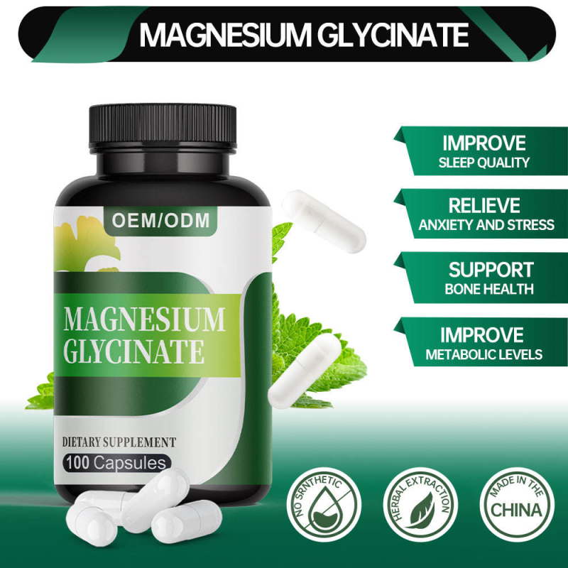 Magnesium Glycine Capsules - Vegan Sleep Improvement