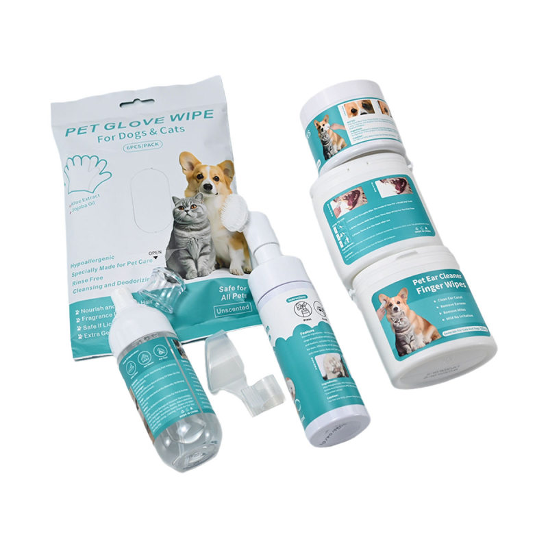 Pet Wet Wipes - Disposable Cleaning Gloves