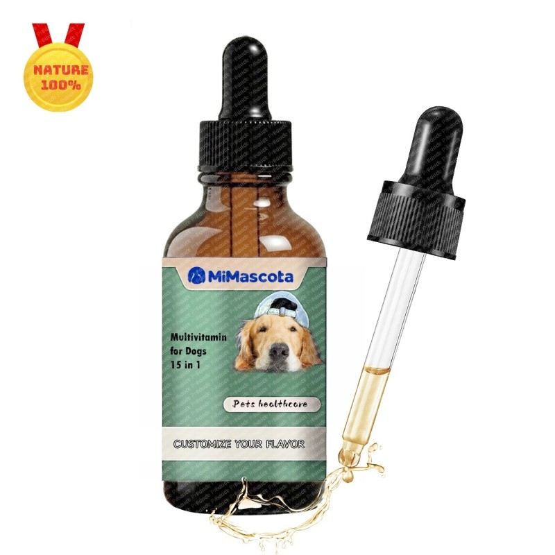 Pet Vitamins Drops - 10-in-1 Multivitamin Supplement