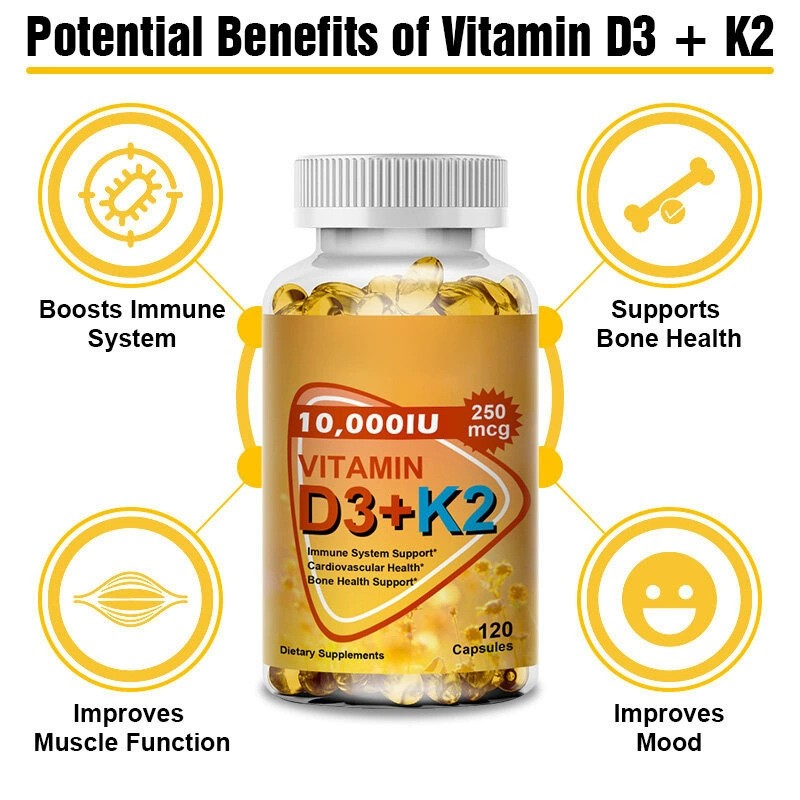 Vitamin D3 K2 Soft Capsules - Customized Newborn Support