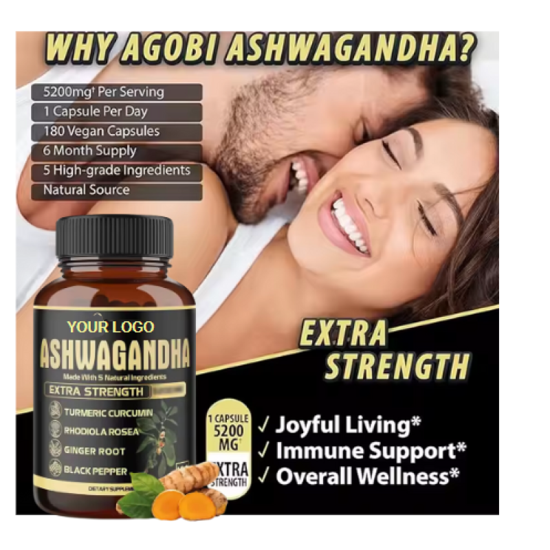 Ashwagandha Capsules - Root Extract Herbal Supplement