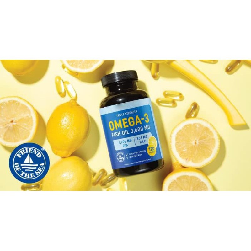 Fish Oil Softgel Supplements - Lemon Flavor Private Label