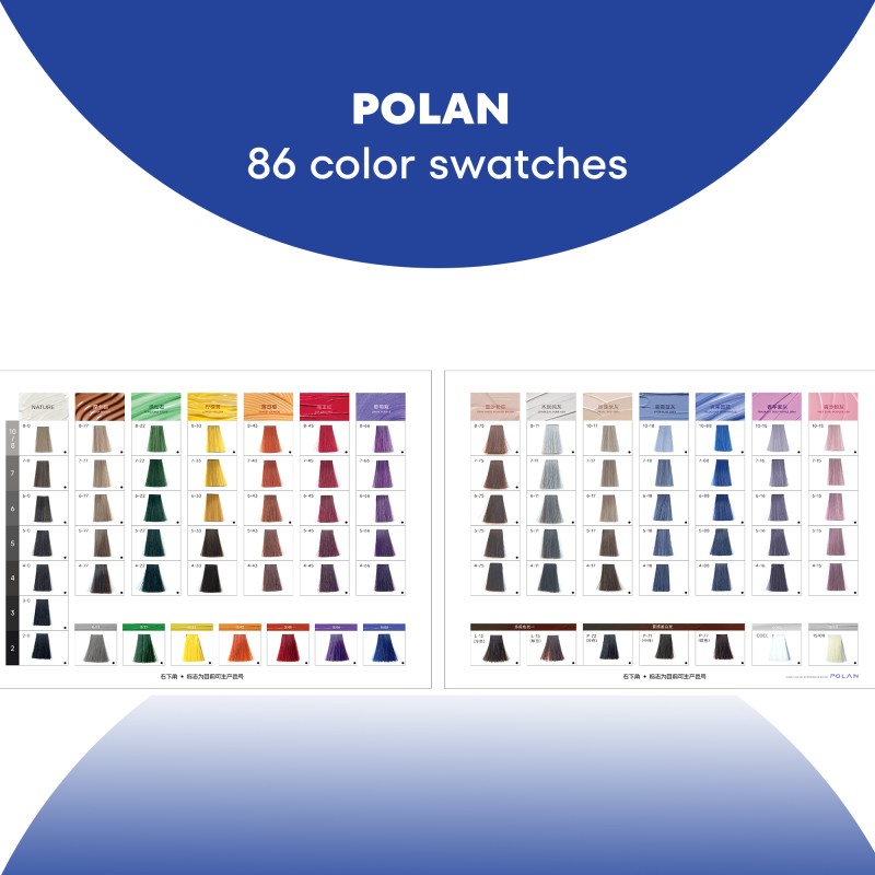 Hair Color Chart Book - OEM 86 Shades Supplier