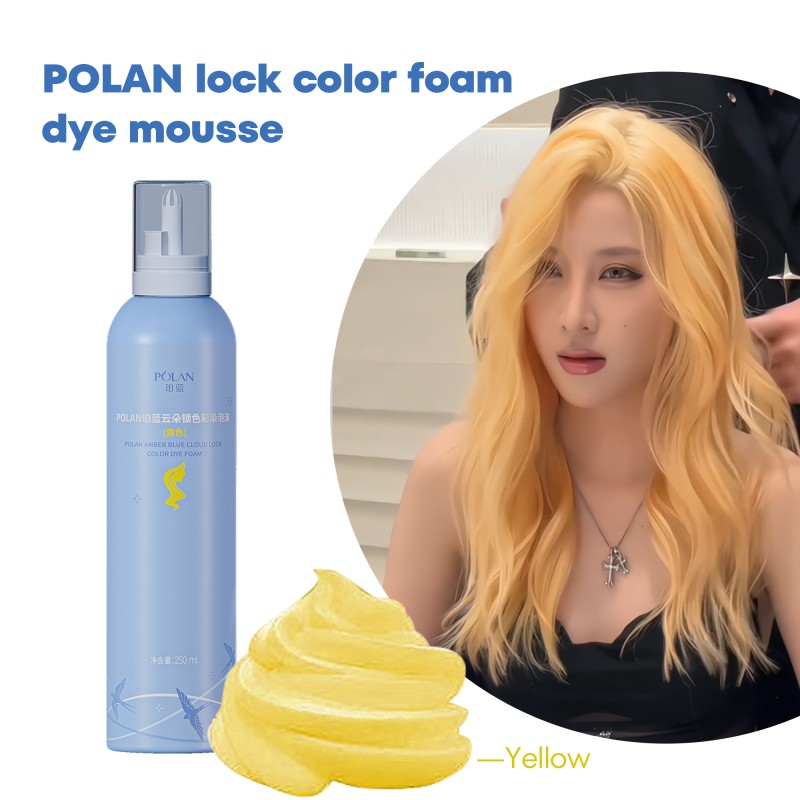 Hair Dye Mousse 250ml - Yellow Foam Form