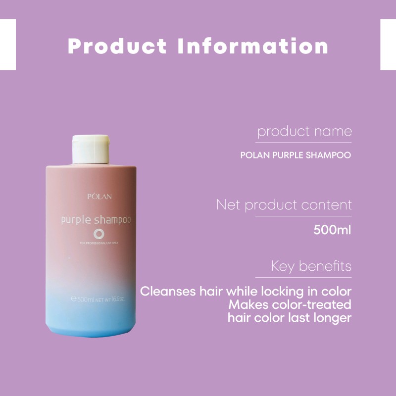 Color Locking Shampoo 500ml - Purple Anti Yellow