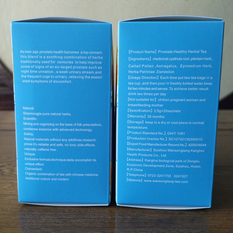 Male Health Tea Factory - Prostate Care Direct Supply