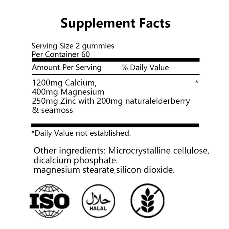 Calcium Gummies - Sugar Free Vitamin D3