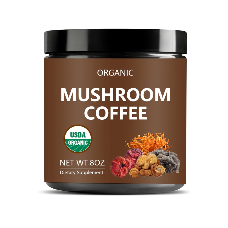 Mushroom Coffee Powder - Instant 10 in 1 Blend