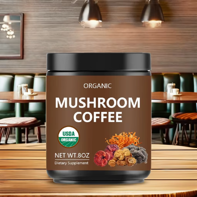 Mushroom Coffee Powder - Instant 10 in 1 Blend