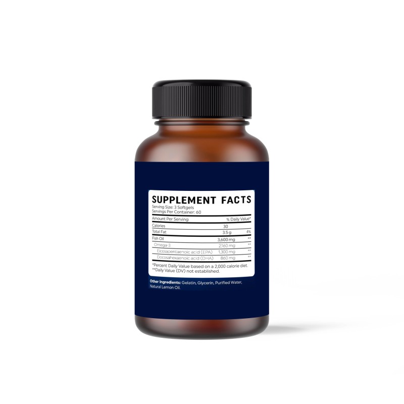 Fish Oil Softgels - Omega-3 DHA Supplement